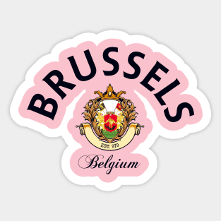 Brussels Belgium Sticker